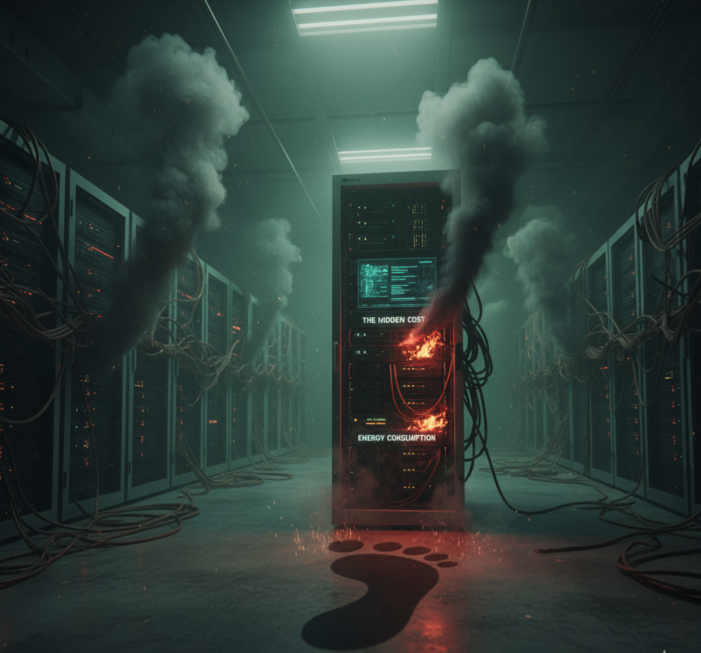 server on fire