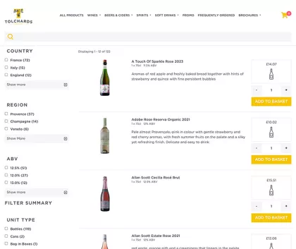 Trade ecommerce product listing