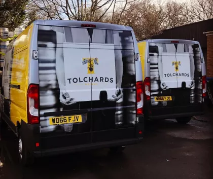 Tolchards vans parked 